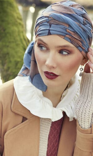 Beatrice Turban with ribbons - Autumn Illusions